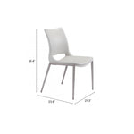 Silla  Ace - Blanco/Acero