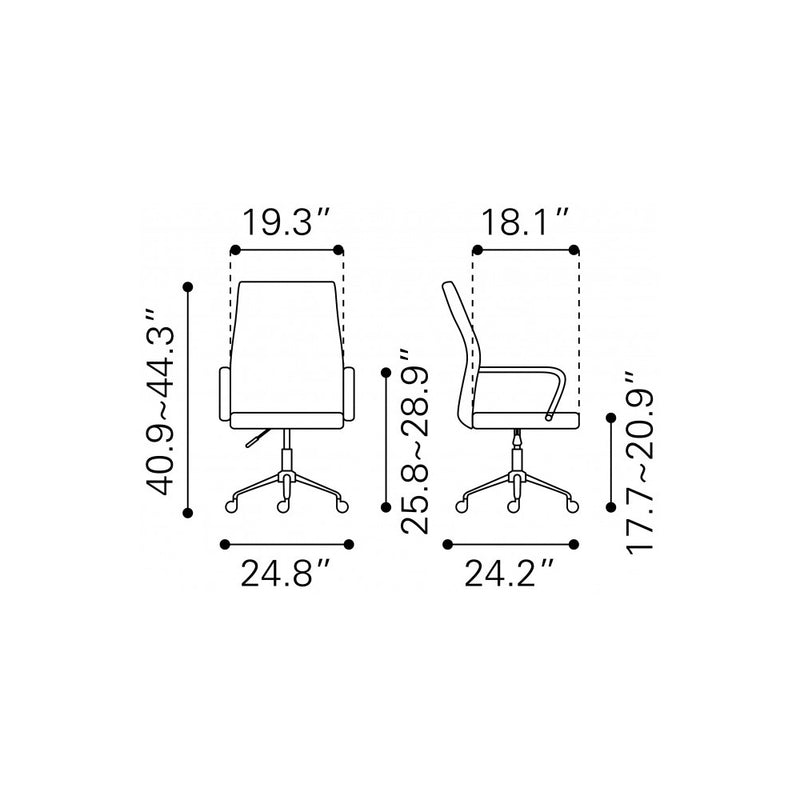 Silla de Oficina Primero - Negro