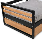 Cama Canguro Duplex Heby - Negro y cera