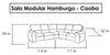 Sala Modular Hamburgo - Caoba