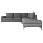 Sofa escuadra derecho Kama - Gris obscuro