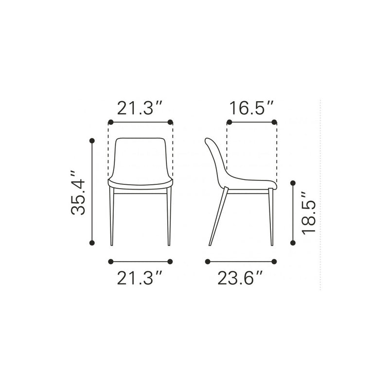 Silla  Magnus - Gris/Acero