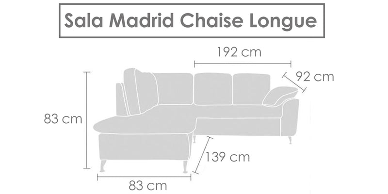 Sala Modelo Madrid Chaise Longue - Varios Colores