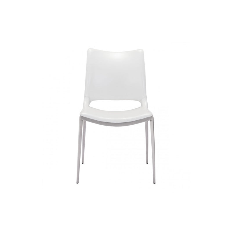 Silla  Ace - Blanco/Acero