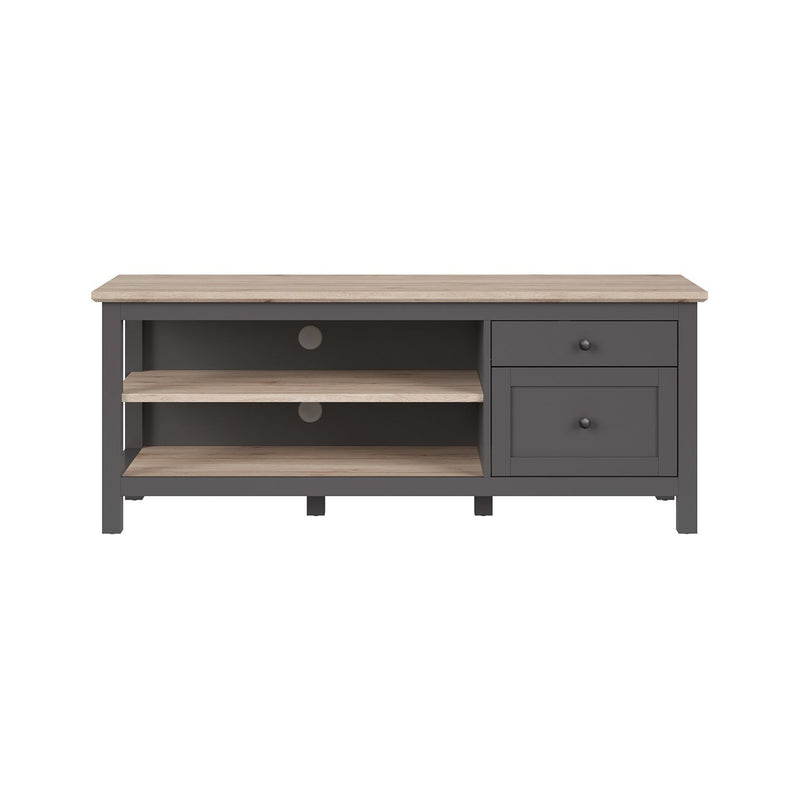 Mesa para tv Ballerup - Gris y roble