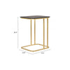 Mesa Lateral Alma - Oro/Negro
