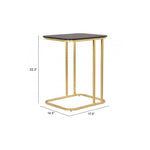 Mesa Lateral Alma - Oro/Negro