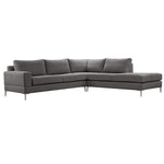 Sofa escuadra derecho Kama - Gris obscuro