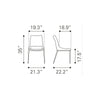 Silla  Ace - Blanco/Acero