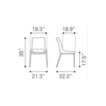 Silla  Ace - Blanco/Acero