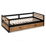 Cama Canguro Duplex Heby - Negro y cera